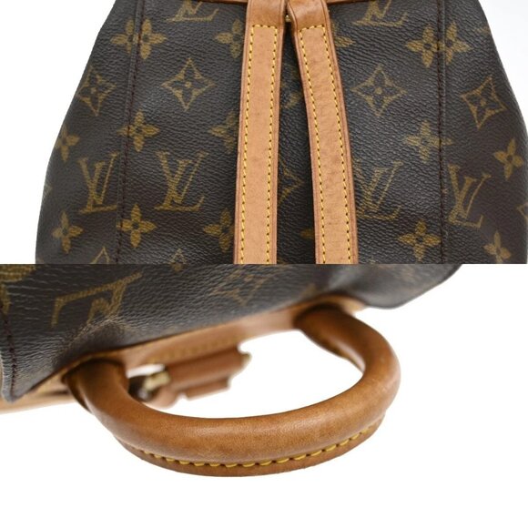 LOUIS VUITTON Mini Montsouris Backpack Bag Monogram Leather Brown - Picture 9 of 15